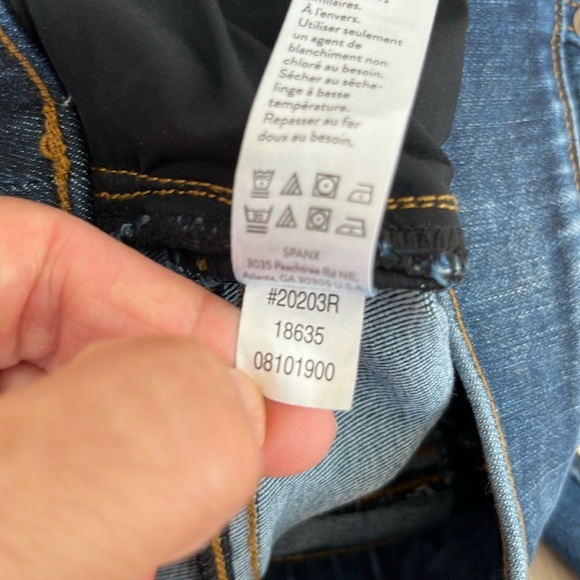 SPANX Distressed Ankle Skinny Jeans Medium Wash Size Medium - Picture 12 of 14